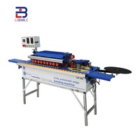LB102 banderoleuse de bord en PVC, travail du bois, avec coupe, mini machine de banderolage automatique, à vendre