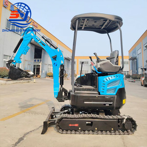 Offre Spéciale – Mini-Excavatrice sur Chenilles Bleue 17, Micro-Pelle de 1,7 Tonne avec Moteur et Système de Chenilles - Product Image 2