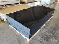 Plaque en acrylique coulé noir de 3 mm, PMMA solide pour la fabrication de panneaux, processus laser, découpe personnalisée