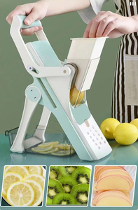 Vendita calda uso domestico in acciaio inox utensili da taglio per alimenti sostituibili mandolino affettatrice Chopper facile manuale frese in plastica - Product Image 4