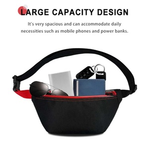 Riñonera/Bandolera Impermeable de Nylon con Bolsillo Antirrobo y Cremallera, Personalizable con Logotipo, para Parejas, Uso Exterior, Colores de Fábrica, con Letras - Product Image 3