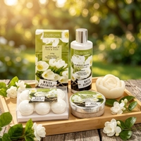 Vente flash - Ensemble de soins pour le corps et le bain au jasmin, marque privée OEM, gel douche, lotion pour le corps, coffret cadeau, logo personnalisé