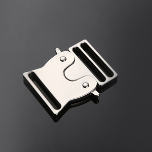 Metal Side Release Buckle Durable For Belts Backpack <b>Webbing</b> Silver Black - Product Image 1