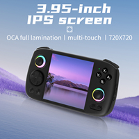 Anbernic RG Cube Écran tactile de 3.95 pouces, diaporama RVB 16 millions de couleurs, prend en charge plusieurs formats de jeux, console de jeux vidéo