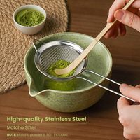 Ensemble fouet à matcha, bol en céramique et chasen artisanal