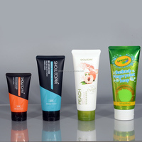 Tube souple en plastique PE personnalisé pour shampoing, crème pour les mains, nettoyant corporel, lotion, emballage cosmétique avec bouchon à clapet