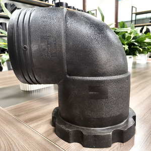 160mm 90 ° HDPE electrofusion mặt bích Ống lắp khuỷu tay uốn cong sdr11 stub End <span class=keywords><strong>Adaptor</strong></span> với vòng dự phòng làm bằng PE stub End Bend - Product Image 5