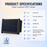 Rastreador GPS Solar para Ganado de 20000mAh Directo de Fábrica con Integración de API de Plataforma Personalizada para Animales Grandes