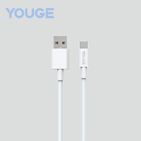 Câble de charge USB-C YOUGE pour iPhone 14 13 12 11 Pro Max iPad 1M pour câble de données Longueur du câble
