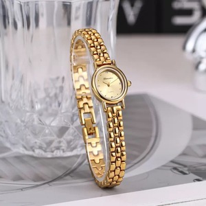 DIMEINA orologio Vintage al quarzo da <span class=keywords><strong>donna</strong></span> piccolo modello di 6068 ovale con cassa in lega e quadrante indicatore - Product Image 3