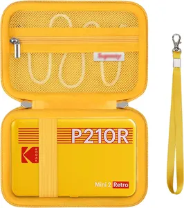 حقيبة حمل مصنوعة من مادة البولي فينيل الإيثيلين الصلبة مخصصة لـ KODAK Mini 2 Retro 4PASS حقيبة تخزين مستلزمات وطابعة صور محمولة