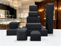 Boîte à bijoux LED en stock, boîte à colliers LED pour la vente au détail, boîtes à bijoux lumineuses LED en gros, boîtes à bijoux personnalisées avec logo, série complète de boîtes à bijoux en diamant