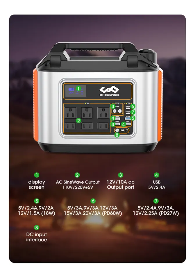 500w 520wh Solar Power Station Portable