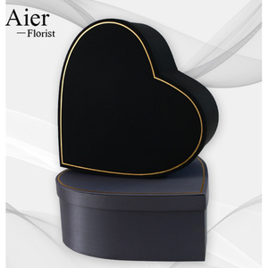 Aierflorist 38cm grandi scatole regalo cuore rosa scatola di fiori di cartone scatola di fiori di nozze cuore scatole per san valentino - Product Image 6