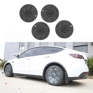 Özel Logo hafif dayanıklı yüksek kaliteli jant koruma kapaklar Hub koruyucu 20 inç tekerlek Dop kapak için Tesla modeli Y