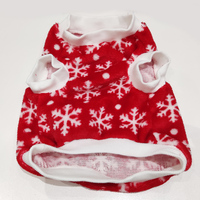 Personnalisé Blanc Rouge Plaid Polyester Fourrure Shell Tissu Durable D-ring Chaud Automne Hiver Chien Manteaux Vêtements Pour Animaux De Compagnie Avec Boucle De Sécurité