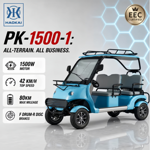 Véhicule utilitaire électrique 72V 1500W, 4 roues, 42 km/h, autonomie de 80 km, tout-terrain, transport de passagers, idéal pour les stations balnéaires et les parcs touristiques - Product Image 1