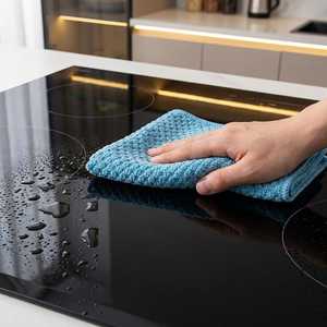 Serviette de nettoyage en microfibre avec logo personnalisé, super absorbante, séchage rapide, chiffon à vaisselle sans peluches, chiffon de <span class=keywords><strong>cuisine</strong></span> pour la vaisselle domestique - Product Image 4