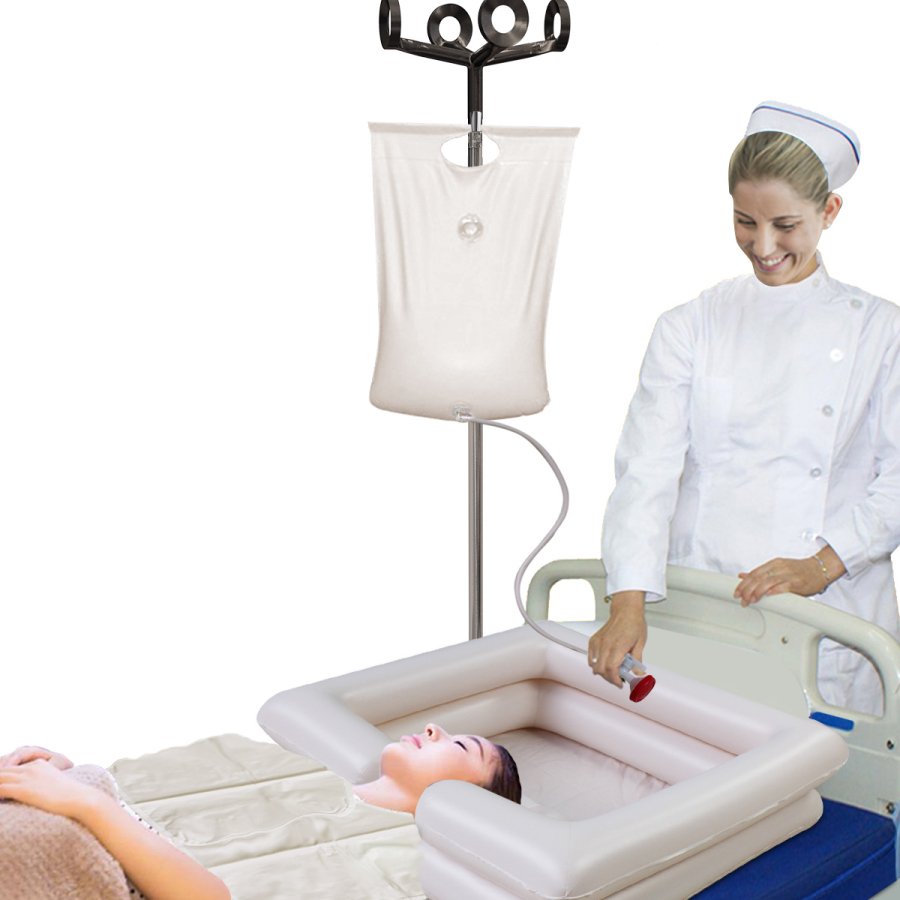 Portable Shampoo Basin Deluxe Inflatable Shampoo Basin Disabled Hair Washing shampoo basin