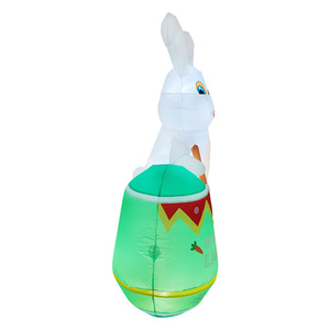 Decoración Inflable <span class=keywords><strong>de</strong></span> Conejo Blanco al Mejor <span class=keywords><strong>Precio</strong></span> del Fabricante 2024, <span class=keywords><strong>Huevo</strong></span> Verde Inflable para Jardín, <span class=keywords><strong>Patio</strong></span> y Césped - Product Image 2