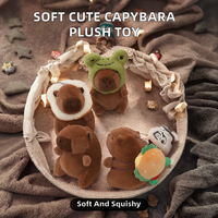 Peluche douce et économique avec rembourrage en coton PP : Capybara fraise, Grenouille, Frites avocat, Tortue