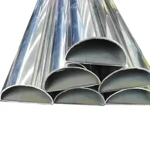 Tubos de forma especial tubo de acero medio redondo personalizado para la venta