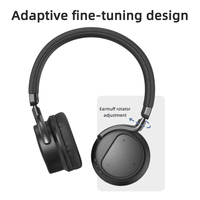 Auriculares Inalámbricos para Música y Juegos, Sonido Estéreo con Micrófono/Conector de Audio de 3.5mm, Auriculares Supraaurales