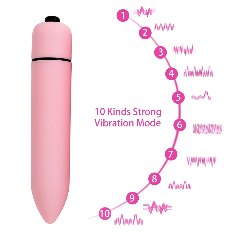 More Colors Adult Sexual 10 Speed Females Clitoris Stimulation Bullet Vibrator For Women Masturbator