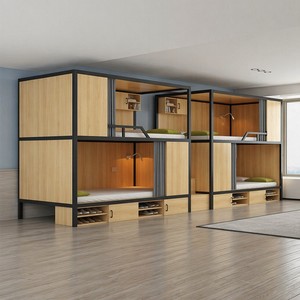 Lit superposé en acier robuste SUNYARD, gain de place, avec étagères multifonctionnelles intégrées, barrière de sécurité sécurisée pour studio ou maison - Product Image 5