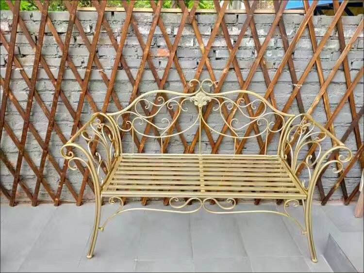 Gold double chair