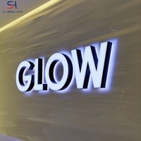 Новейшая модель персонализированных 3D-букв из акрила с LED-подсветкой и фронтальной подсветкой для логотипов и вывесок, для оформления супермаркетов и магазинов