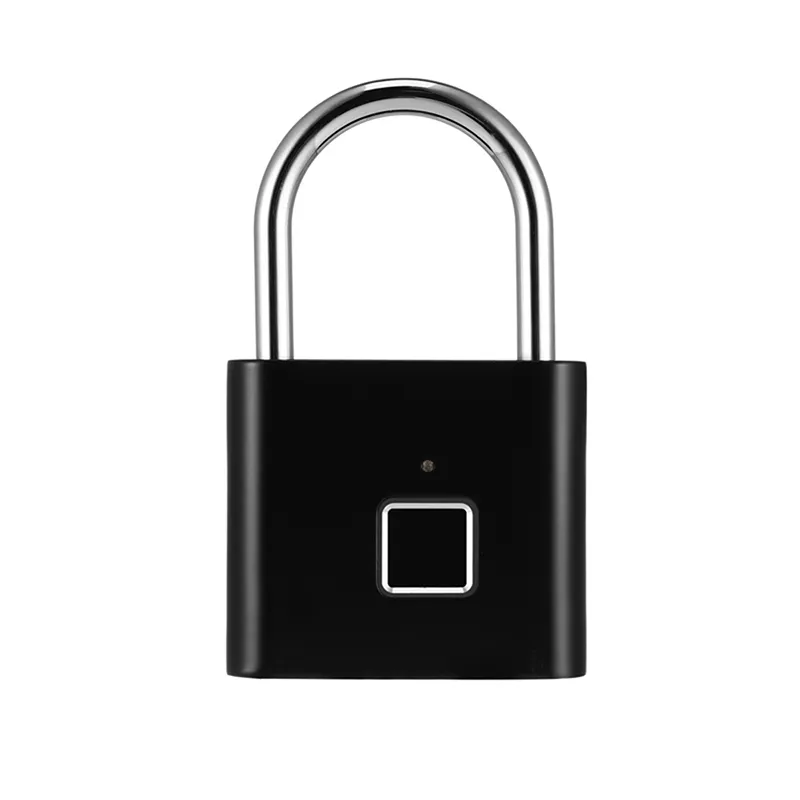 Smart Fingerprint Lock aus Zink legierung Metall USB Wiederauf lad bares Fingerabdruck-Vorhänge schloss für Tür gepäck