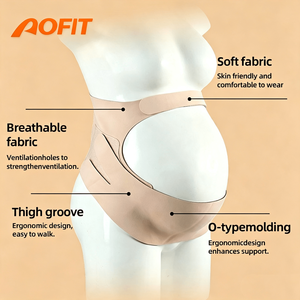 Ceinture de soutien de maternité respirante en gros, réglable, avec soutien lombaire ergonomique pour femmes enceintes - Product Image 1