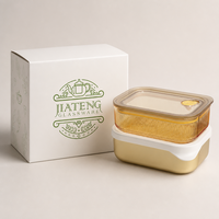 Boîte à lunch bento contemporaine en verre divisée pour préparation de repas au micro-ondes avec couvercles en PP compatibles lave-vaisselle