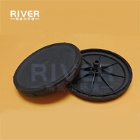 Aérateur à disque à bulles fines en membrane, diffuseur en EPDM+PP, débit de 1,5 à 6 m³/h, garantie 1 an, 270 mm, noir, traitement de l'eau