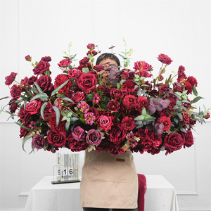 Vente en gros de centres de table en fleurs artificielles en soie réaliste personnalisées pour les décorations de mariage et de rentrée scolaire - Product Image 3