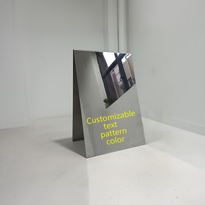 <span class=keywords><strong>Panneau</strong></span> <span class=keywords><strong>publicitaire</strong></span> en acier inoxydable miroir en forme de A pour la publicité extérieure, <span class=keywords><strong>panneau</strong></span> de magasin et de salon avec <span class=keywords><strong>panneau</strong></span> sandwich intérieur - Product Image 3