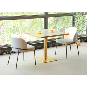 Ensemble <span class=keywords><strong>de</strong></span> <span class=keywords><strong>6</strong></span> tables rondes <span class=keywords><strong>en</strong></span> marbre scandinave et combinaison <span class=keywords><strong>de</strong></span> meubles <span class=keywords><strong>de</strong></span> maison, housse <span class=keywords><strong>en</strong></span> cuir moderne, chaise <span class=keywords><strong>de</strong></span> salle à manger <span class=keywords><strong>en</strong></span> <span class=keywords><strong>tissu</strong></span> - Product Image 2