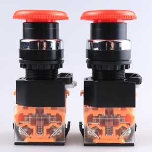 LA38-11ZS Botón Pulsador de Parada de Emergencia de 22mm Tipo Hongo Autoblocante Rojo 1NO1NC - Product Image 1