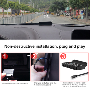 <span class=keywords><strong>2023</strong></span> Top Sell M3 Popular Head up Display Proyector automotriz Velocímetro Obd2 HUD Auto Meter para autos universales - Product Image 6