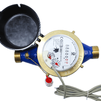 Compteur d'eau de type sec à transmission magnétique multi-jets à lecture directe conforme à la norme NMW OIML Classe B / R80 avec anneau de fermeture en laiton
