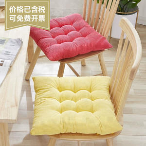 เบาะรองนั่งสกคอร์น ฟลีซ ไนน์ นีดเดิลสีทึบ นุ่ม ไม่ลื่น สำหรับห้องนั่งเล่น ห้องนอน เบาะรองเก้าอี้ 40x40 ซม. - Product Image 2