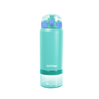 Bouteille d'eau 2 en 1 avec couvercle à paille 18 oz, bouteilles d'eau en acier inoxydable 304 isolées sous vide pour enfants, bouteille d'eau chaude et froide