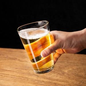 Party Whisky Tumbler ristorante birra acqua latte tè <span class=keywords><strong>caffè</strong></span> bere <span class=keywords><strong>vetro</strong></span> trasparente bocca irregolare tazza di <span class=keywords><strong>vetro</strong></span> - Product Image 6