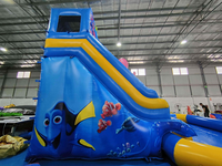 Nouveau produit, toboggan gonflable commercial en PVC épaissi, jeux de parc aquatique pour enfants et adultes, location pour fêtes