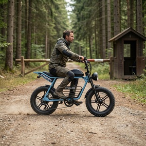 Vélo <span class=keywords><strong>de</strong></span> montagne électrique inspiré du VTT avec fourche à suspension avant, VTT électrique pour les sentiers forestiers et les chemins <span class=keywords><strong>de</strong></span> ravitaillement des gardes forestiers - Product Image 3
