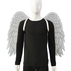 Haute qualité plume ange <span class=keywords><strong>diable</strong></span> ailes pliable Halloween ailes Costume fête décoration accessoires - Product Image 2
