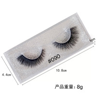 Vente en gros de faux cils synthétiques doux à l'aspect naturel, volumineux et longs, effet 6D
