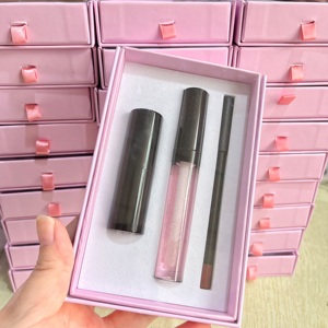 OEM 4合1黑色化妆套装变色丰唇油素食透明唇彩唇膏带卷笔刀唇部套装 - Product Image 4