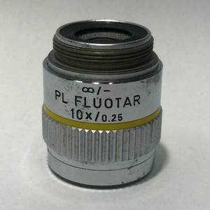 Pieza Industrial LEITZ <span class=keywords><strong>PL</strong></span> FLUOTAR 10X/0.25, Objetivo de Microscopio de Larga Distancia, Número de Pieza 567011 - Product Image 1